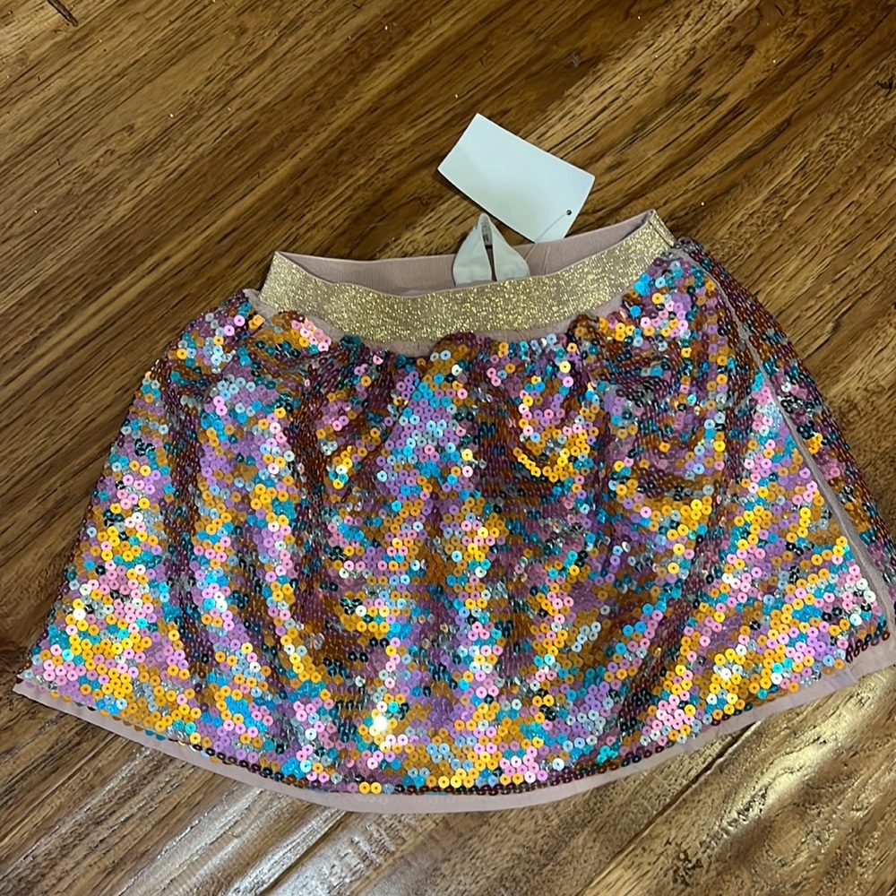 H&M pink Sequin skirt NWT 2t
